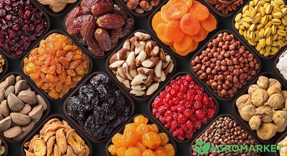 Nuts and dried fruits